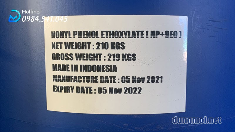 Dung môi Nonyl Phenol Ethoxylate - Hoá Chất SAPA - Công Ty TNHH Thương Mại Dịch Vụ Sapa
